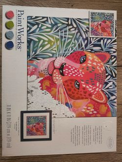 Paint Works Paint by Number Kit – Leopard