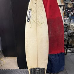 5’10” surfboard. Jeff Clark Diamond Tail