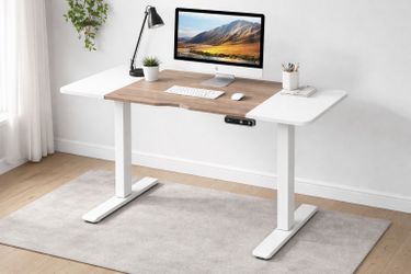 55” ADJUSTABLE STANDING DESK – ELECTRIC SIT STAND – HOME OFFICE DESK – $65