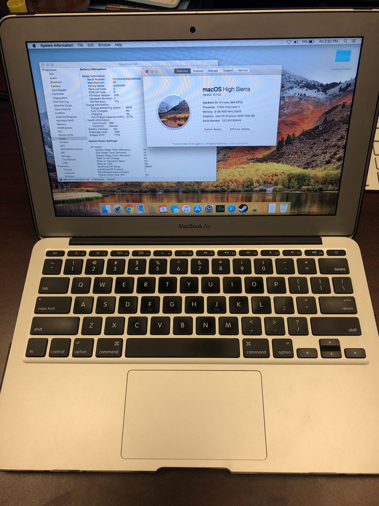 Mid 2012 11-inch MacBook Air