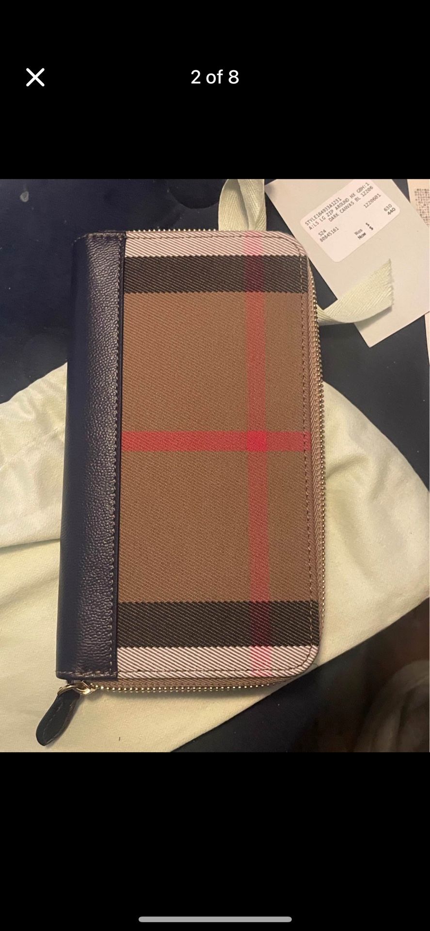 Burberry Wallet med Size