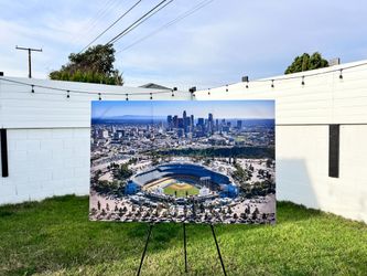 DODGER STADIUM Panoramic Canvas Wall Art Gallery Wrap - $225 - 67"x32"
