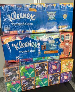 Kleenex Trusted Care Facial Tissues 10pack $10 each