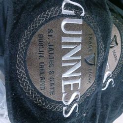 This is a Guinness-branded embroidered towel 