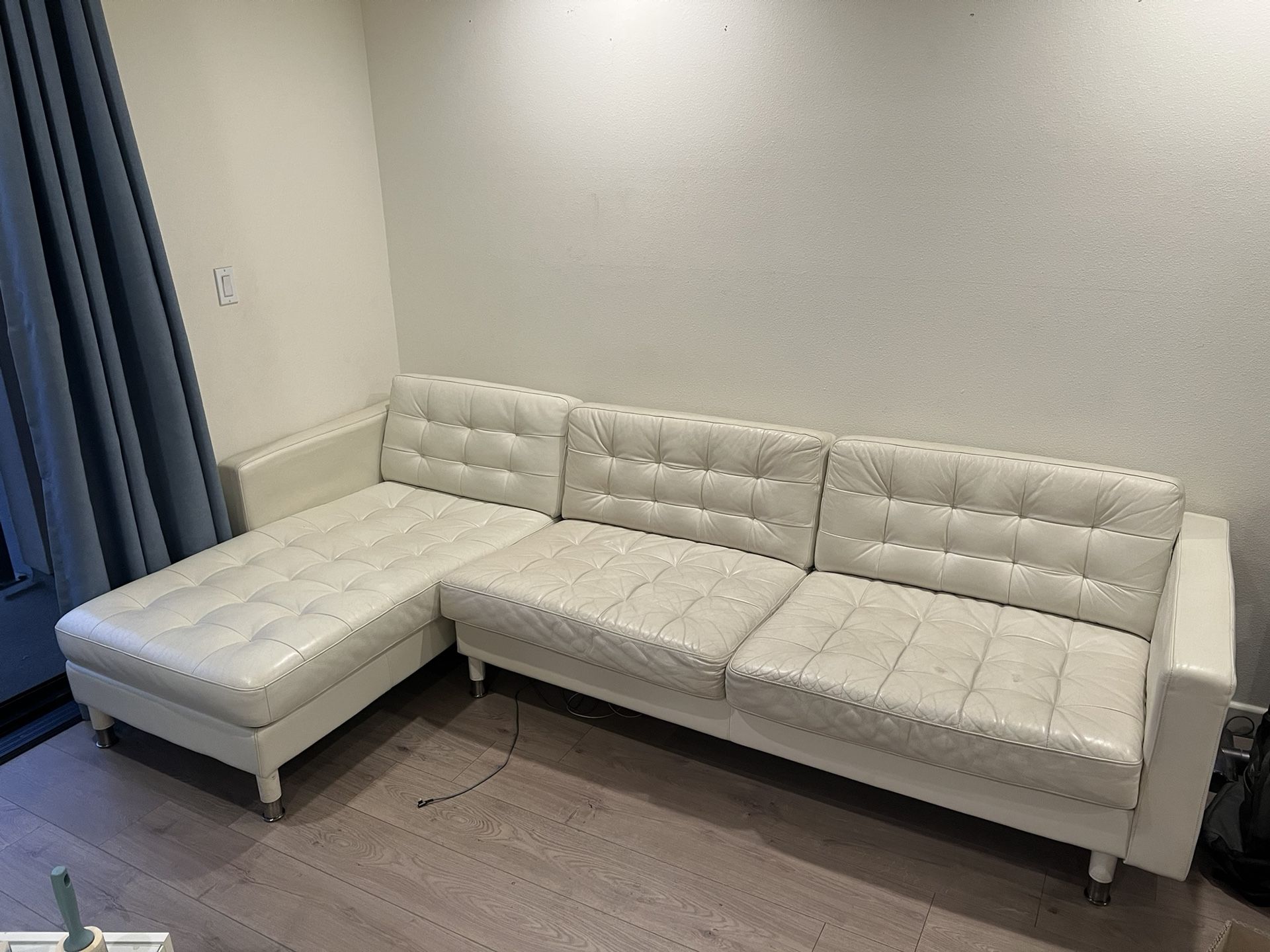 IKEA Leather Sofa Set
