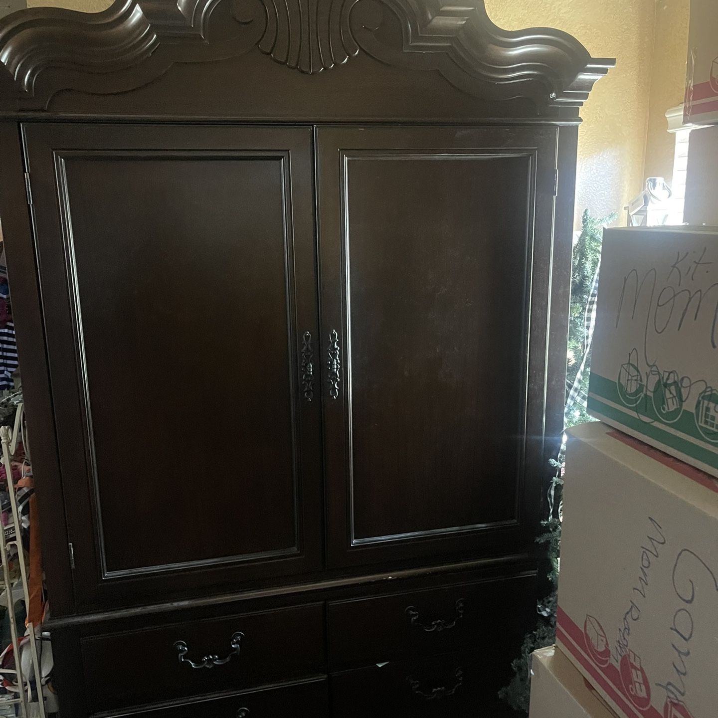 Cherrywood armoire Drexel Heritage