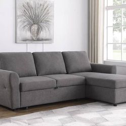 **SALE** New Upholstered Sleeper Sofa with Storage Chaise