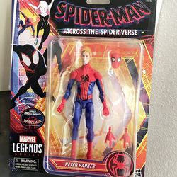 Spider-Man Across the Spider-Verse Marvel Legends Peter Parker Action Figure Yellow Haired P.P