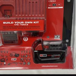 Milwaukee Battery And Charger  Red Lithium 5.0  Kit