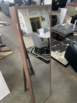 Brown jewelry box mirror
