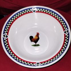 International Tableworks Bob Timberlake Ella's Rooster Vegetable Serving Bowl 9"