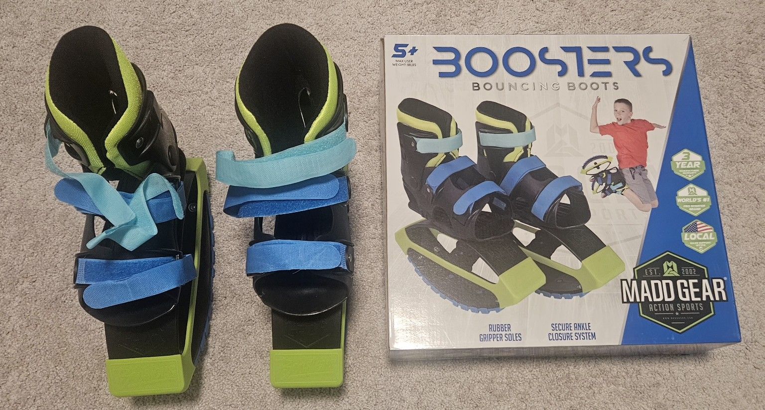Boosters bouncing boots