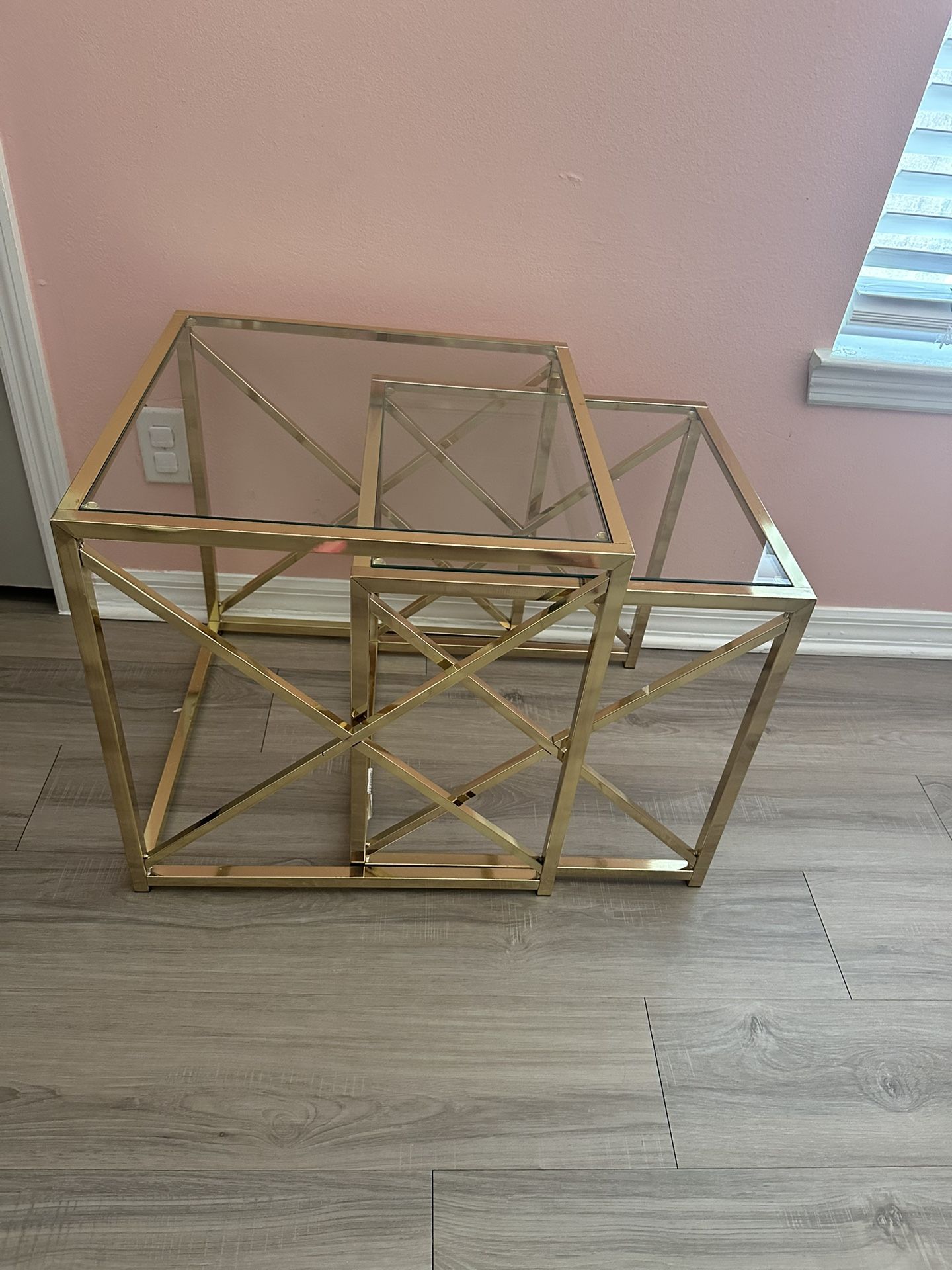Gold End Table