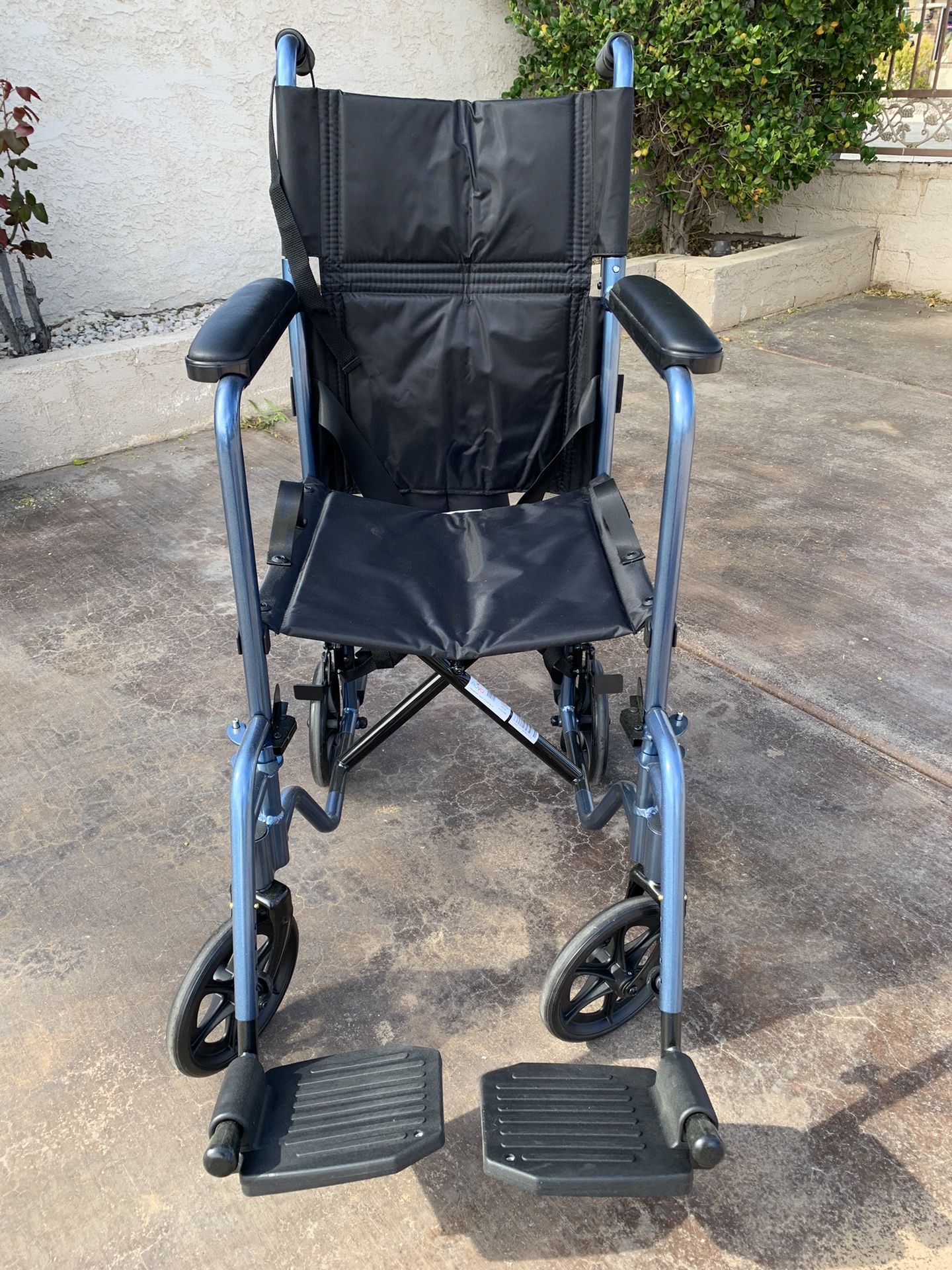 Wheelchair NOVA Lightweight Transport Chair, 17",Dark Blue