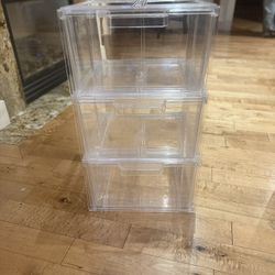 Clear Stackable Drawers (The Container Store)