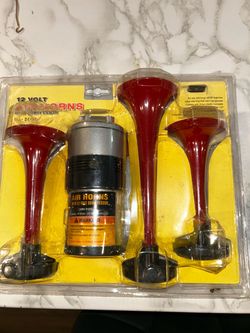 12 Volt Air Horns with Compressor Kit