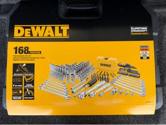 DEWALT 1/4 in., 3/8 in. and ½ in. Drive Polished Chrome Mechanics Tool Set (168-Piece)