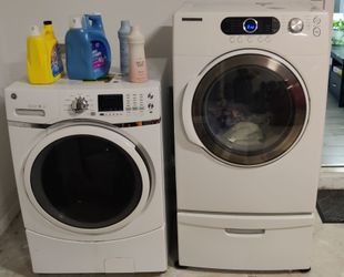 GE Front-Load Washer & Samsung Front-Load Dryer - $625 OBO