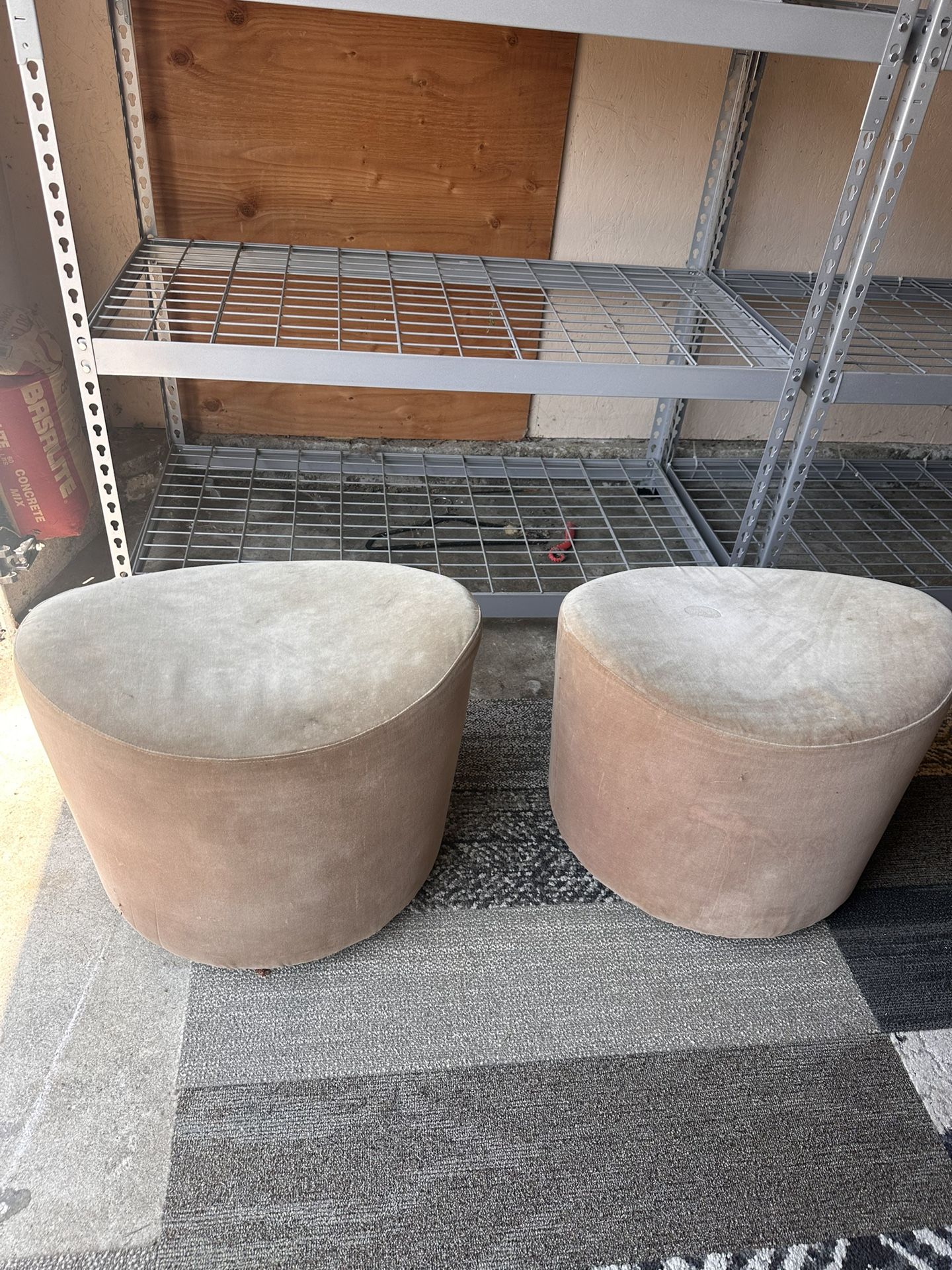 Vintage IKEA Swivel Ottomans