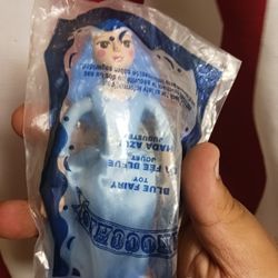 Vintage McDonalds Disney Pinocchio Blue Fairy Figure Happy Meal Toy #3  NEW Sealed