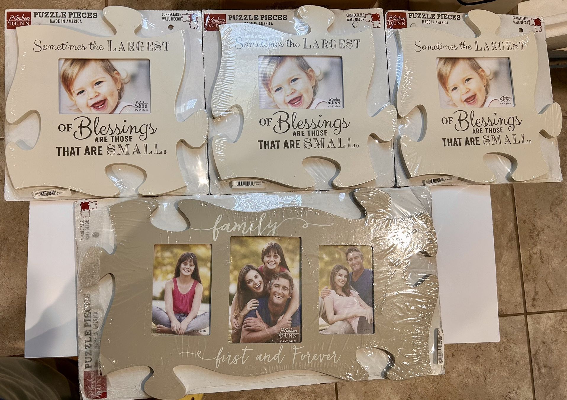 p. graham dunn puzzle pieces lot of 4