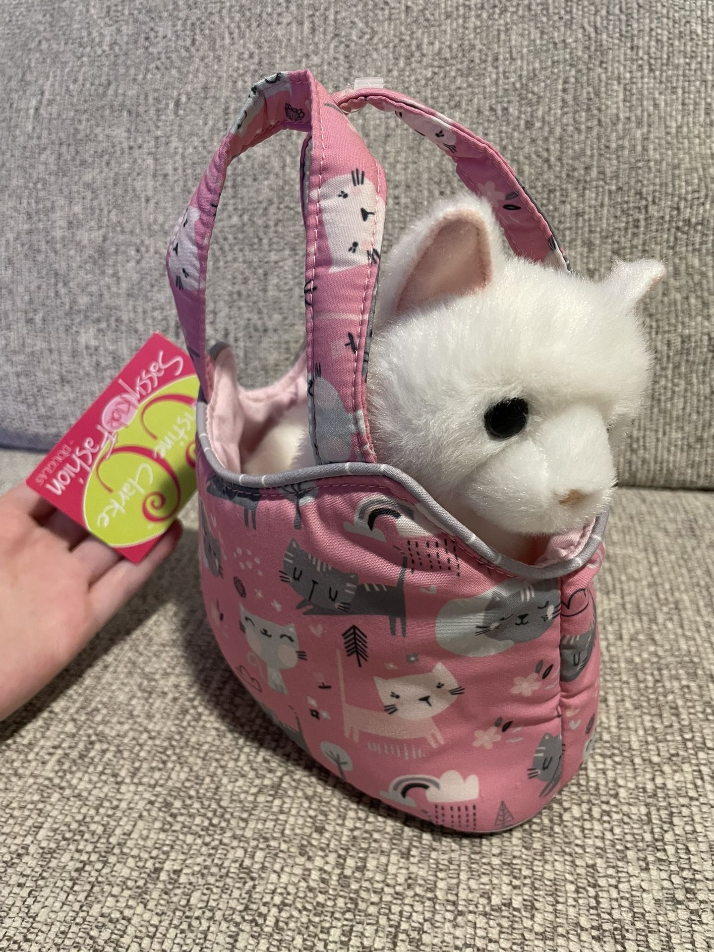 Cat In Purse Stuffed Animal 