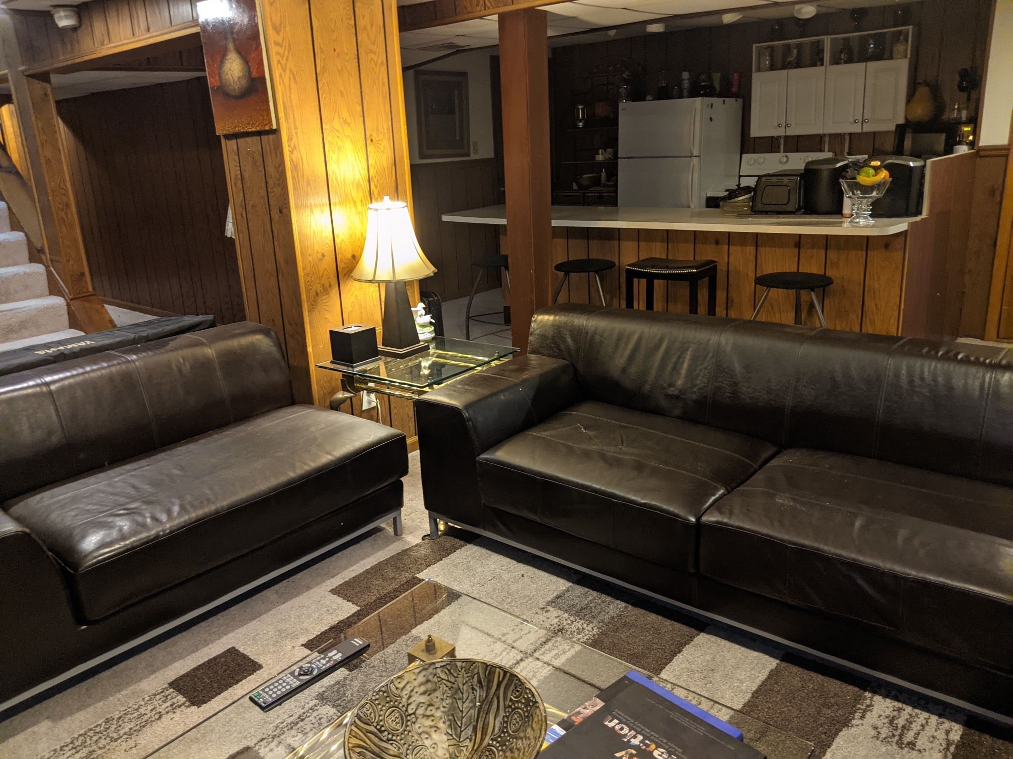 Rare, Discontinued LEATHER IKEA Kivik Sofa & Loveseat