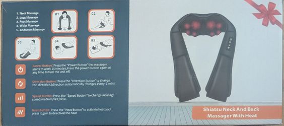 Shiatsu Neck and Back Massager with Heat