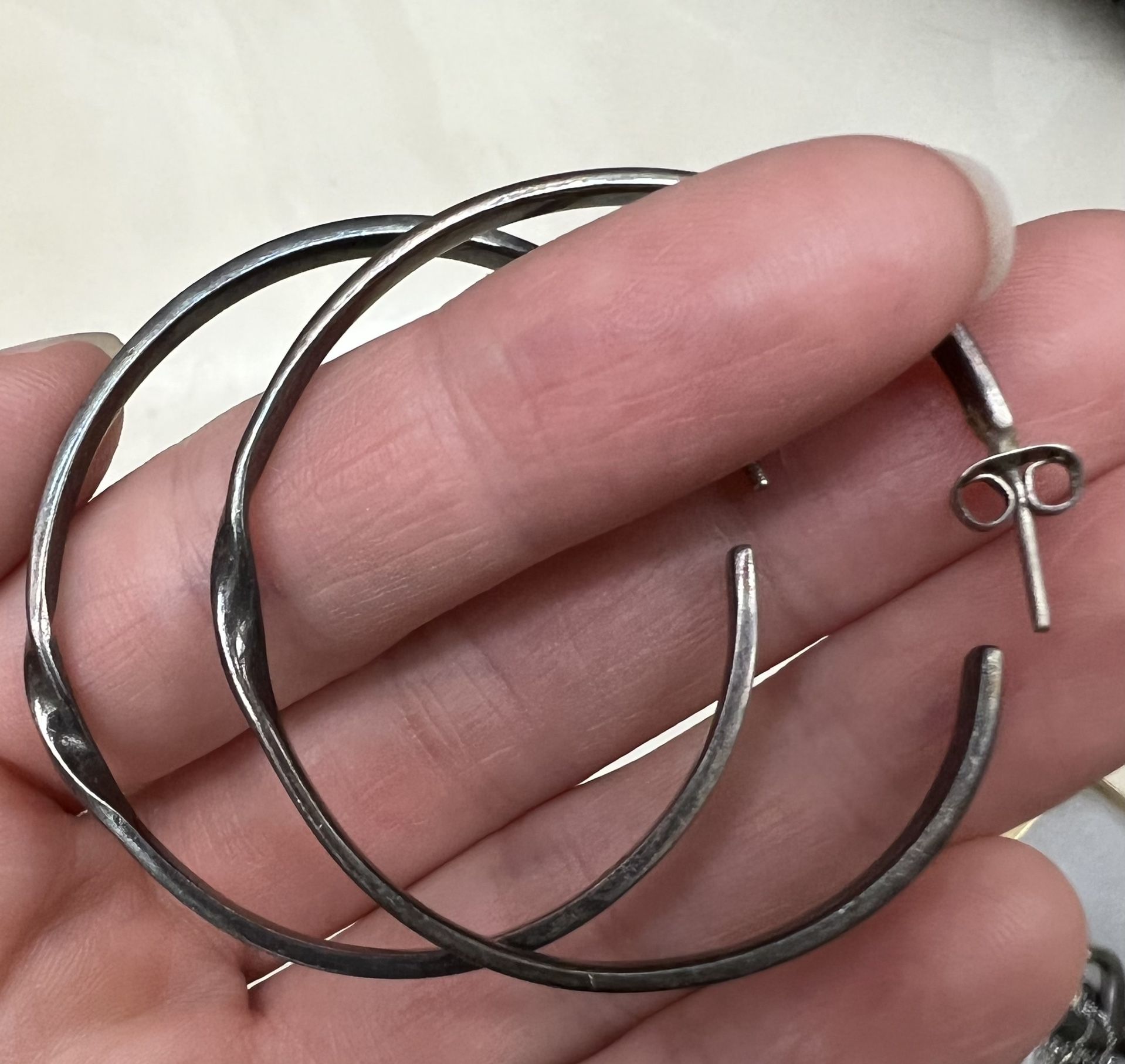 Sterling Silver Hoop Earrings