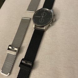 Mvmt  Watch Men (Extra Silver Metal Band) 