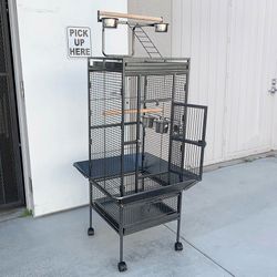 (New) $130 Bird Cage 61-inch Tall with Rolling Stand for for Parrots Parakeets Conures Lovebird Cockatoo