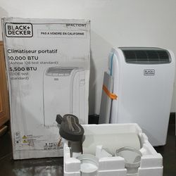 BLACK and DECKER Remote Control Portable Air Conditioner 10,000 BTU