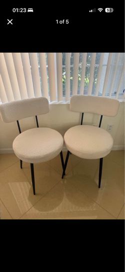 Brand new boucle chairs