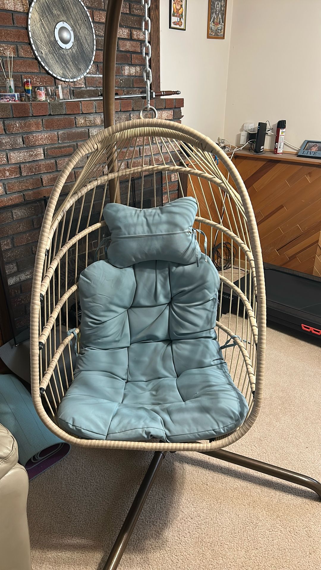 Egg Shape Swing For Indoor Outdoor With Stand 