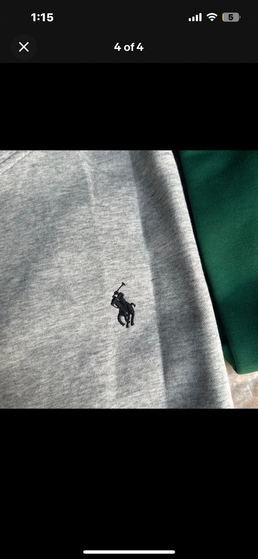 Gray Polo Zip Up