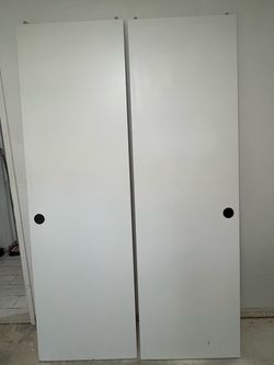 Sliding closet doors