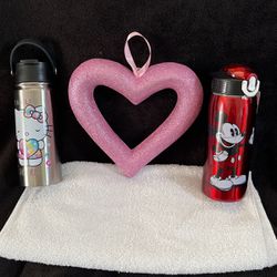 Disney Mickey Mouse Or HELLO KITTY 20 0z Vacuum Insulated Stainless Steel Thermos -$20 EACH Firm ! If Posted It’s Available !