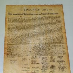 Old declaration United States 1776