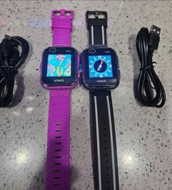 Lot of 2 VTech KidiZoom Smartwatch DX2 with camera