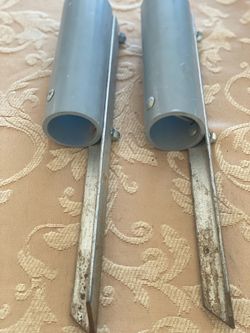 Vintage sand spike fishing rod holders!