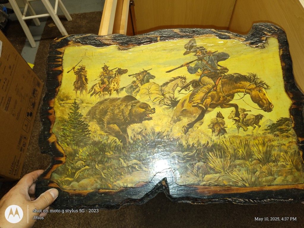 Western Wooden Frames Vintage.