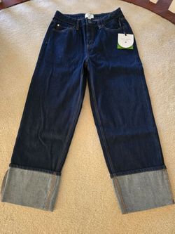 Kate Spade Dark Wash Cuffed Jeans