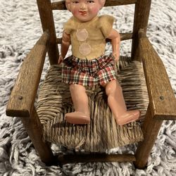 Vintage Shirley Temple Strung Composition Doll 