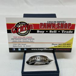 Size 11 Men’s Tungsten Ring W/ 0.50 CTW Diamonds 