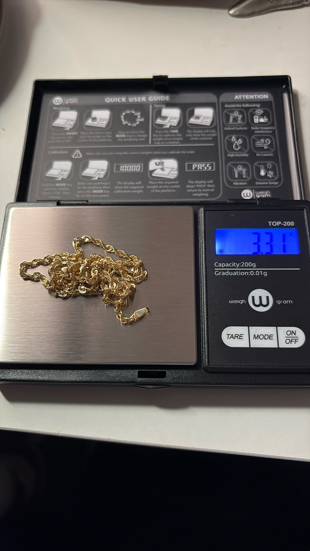 14k gold Rope Chain