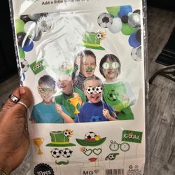 Soccer Party Photo booth Props
