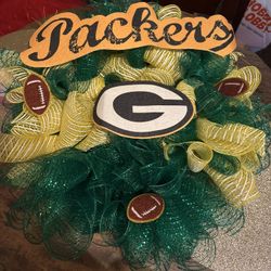 Green Bay Christmas Wreath