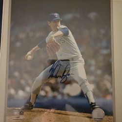 Nolan Ryan 8 X 10 In Hard Plastic Autographed 