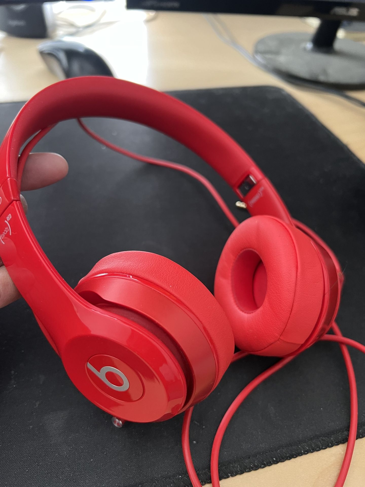 Beats Solo Red Wired 