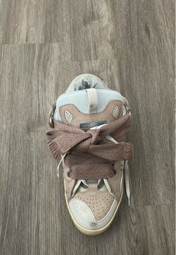 Lanvin curb sneaker “nude” colorway